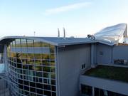 Blick auf die Skihalle vom Hotel Fire & Ice aus