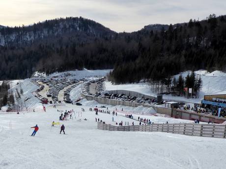 Montenegro: Anfahrt in Skigebiete und Parken an Skigebieten – Anfahrt, Parken Kolašin 1450/Kolašin 1600