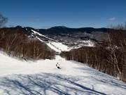 Waldschneisenabfahrt zur Talstation