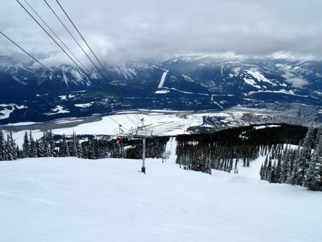 Columbia-Shuswap: Größe der Skigebiete – Größe Revelstoke Mountain Resort