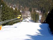 Eine der schönsten Pisten des Gebiets: Poppenberg Nordhang