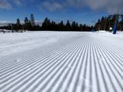 Präparierte Piste im Skigebiet Idre Fjäll