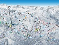 Pistenplan Les Sybelles – Le Corbier/La Toussuire/Les Bottières/St Sorlin/St Jean d’Arves
