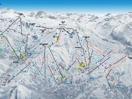 Pistenplan Les Sybelles – Le Corbier/La Toussuire/Les Bottières/St Sorlin/St Jean d’Arves