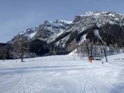 Leichte Piste am Schneemandllift