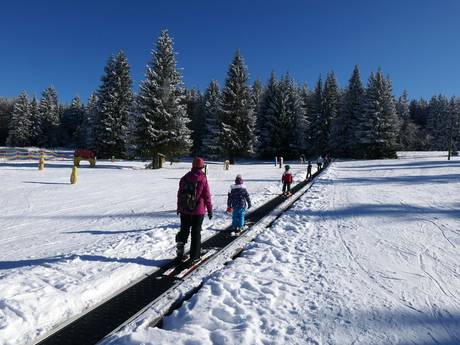 Skigebiete für Anfänger im Tschechischen Erzgebirge – Anfänger Pleßberg (Plešivec) – Abertamy