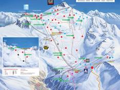 Pistenplan Hintertuxer Gletscher