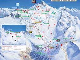 Pistenplan Hintertuxer Gletscher