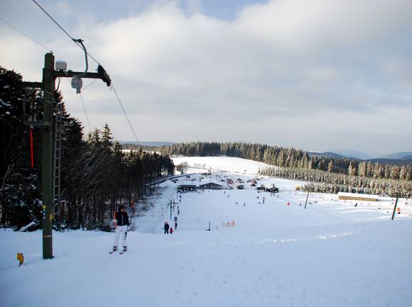 Schön breit: der Sahnehang