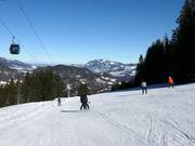 Leichte Familienabfahrt an der 10er-Gondelbahn Söllereck