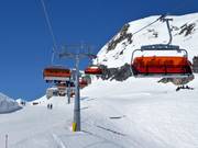 Mullerbahn - 6er Hochgeschwindigkeits-Sesselbahn (kuppelbar) mit Abdeckhauben