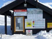 Informationen an der Talstation des Kari Traa Schlepplifts