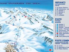 Pistenplan Stilfserjoch (Passo dello Stelvio)