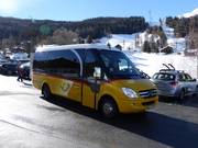 Mit dem Bus bis zur Piste