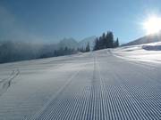 Sehr gute Pistenpräparierung