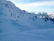 Weites Freeridegelände an der Wetterkreuzbahn