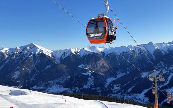 Größter Höhenunterschied im Pongau – Skigebiet Bad Gastein/Bad Hofgastein – Schlossalm/Angertal/Stubnerkogel