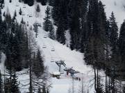 TS les Sources - 4er Sesselbahn fix geklemmt