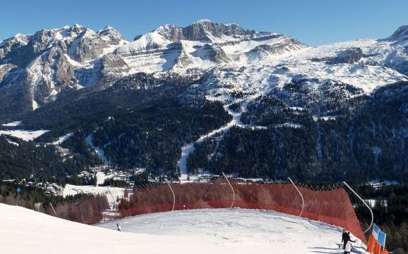 Größtes Skigebiet im Geltungsbereich von Skirama Dolomiti – Skigebiet Madonna di Campiglio/Pinzolo/Folgàrida/Marilleva