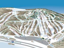 Skigebiet bei Portage
