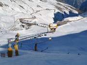 Leistungsfähige Beschneiung am Gletscher