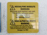Hochalpine Skiroute Warnung