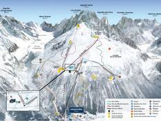 Pistenplan Grands Montets – Argentière (Chamonix)