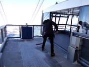 Pflege der Seilbahnstation