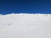 Buckelpisten unterhalb von Top of the World