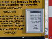 Informationen zu den Abfahrtszeiten der Skibusse