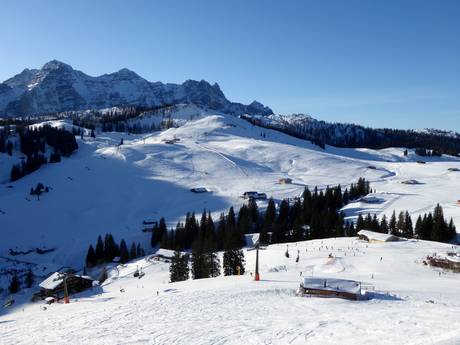 Chiemgauer Alpen: Größe der Skigebiete – Größe Almenwelt Lofer