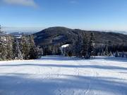 Start der Pisten von der Bergstation der Schwaigbahn