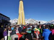 Après-Ski am Giggijoch vor der Talfahrt