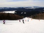 Mittelschwere Abfahrt an der Almberg-Sesselbahn