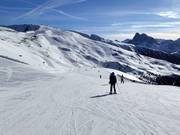 Leichte Piste Querfahrt