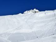 Freeridegelände im Skigebiet Lauchernalp
