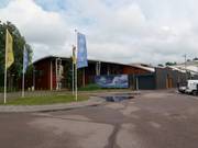 Blick auf die Skihalle