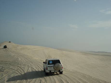 Westasien: Größe der Skigebiete – Größe Sandboarding Mesaieed (Doha)