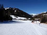 Leichte Piste Pudra am Plan de Gralba