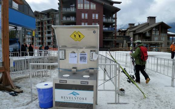 Columbia-Shuswap: Umweltfreundlichkeit der Skigebiete – Umweltfreundlichkeit Revelstoke Mountain Resort