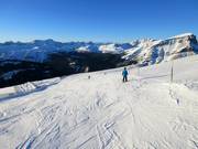 Start der Abfahrt Sunshine Coast am Goat's Eye Mountain