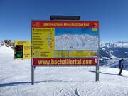 Pistenausschilderung Hochzillertal