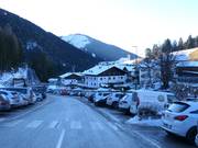 Blick auf die Unterkünfte in Welschnofen