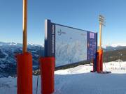 Pistenplan mit aktuellem Wetterbericht