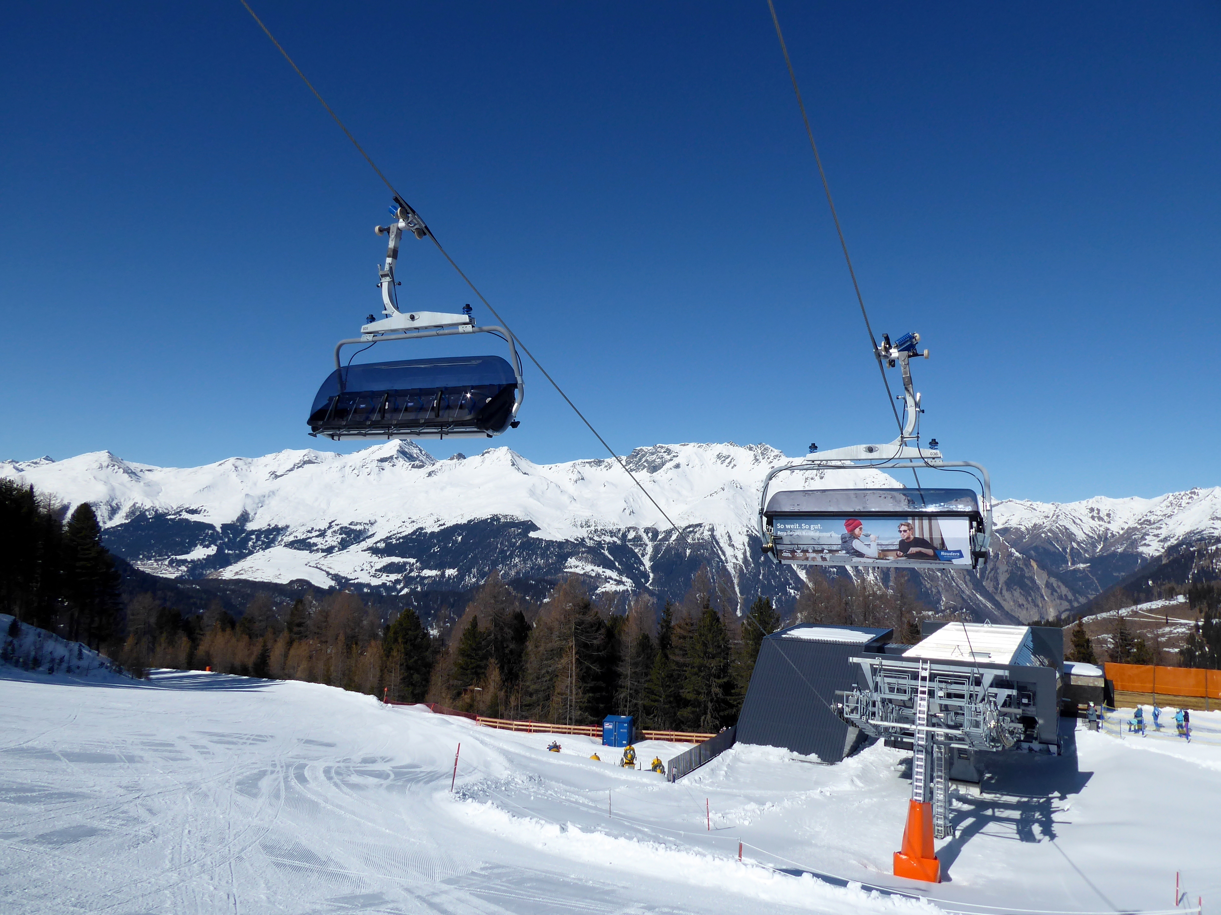Alle Skilifte/Aufstiegsanlagen im Skigebiet Nauders am Reschenpass – Bergkastel