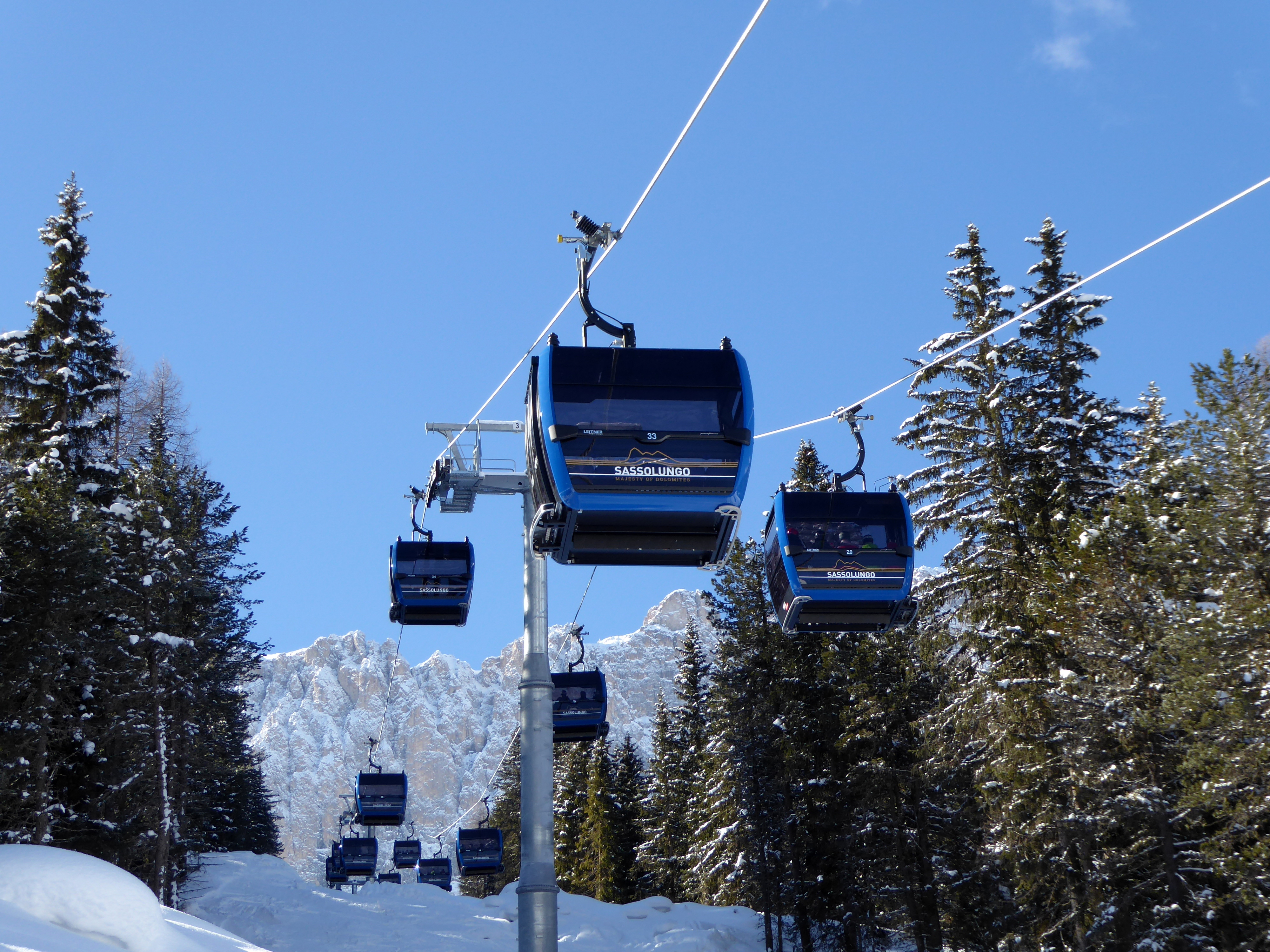 Alle Skilifte/Aufstiegsanlagen im Skigebiet Gröden (Val Gardena)