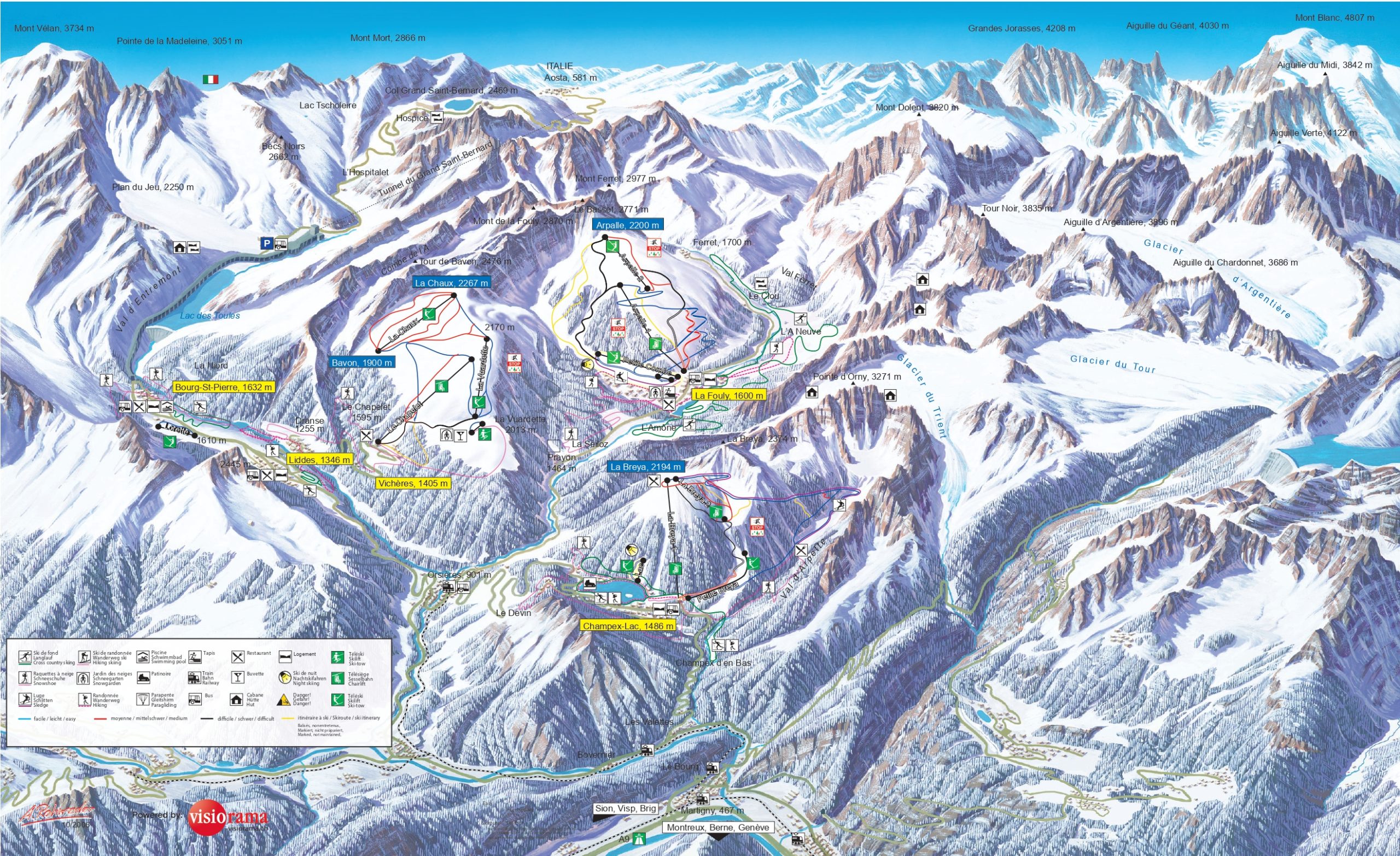 Skigebiet Champex-Lac (Orsières)