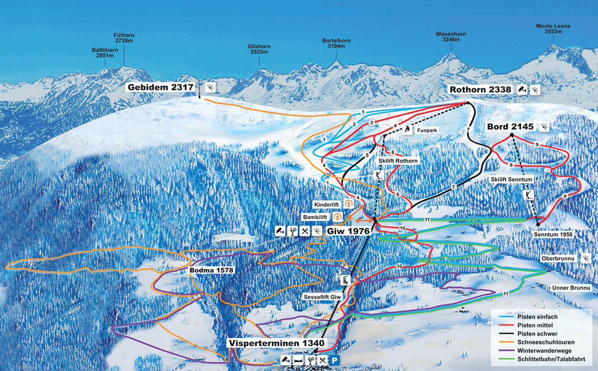Skigebiet Giw – Visperterminen