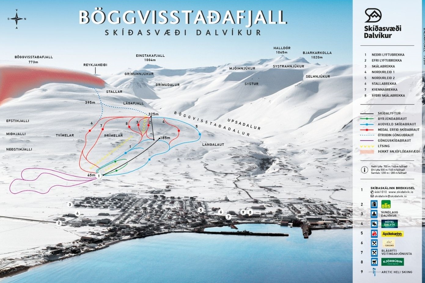Skigebiet Dalvík