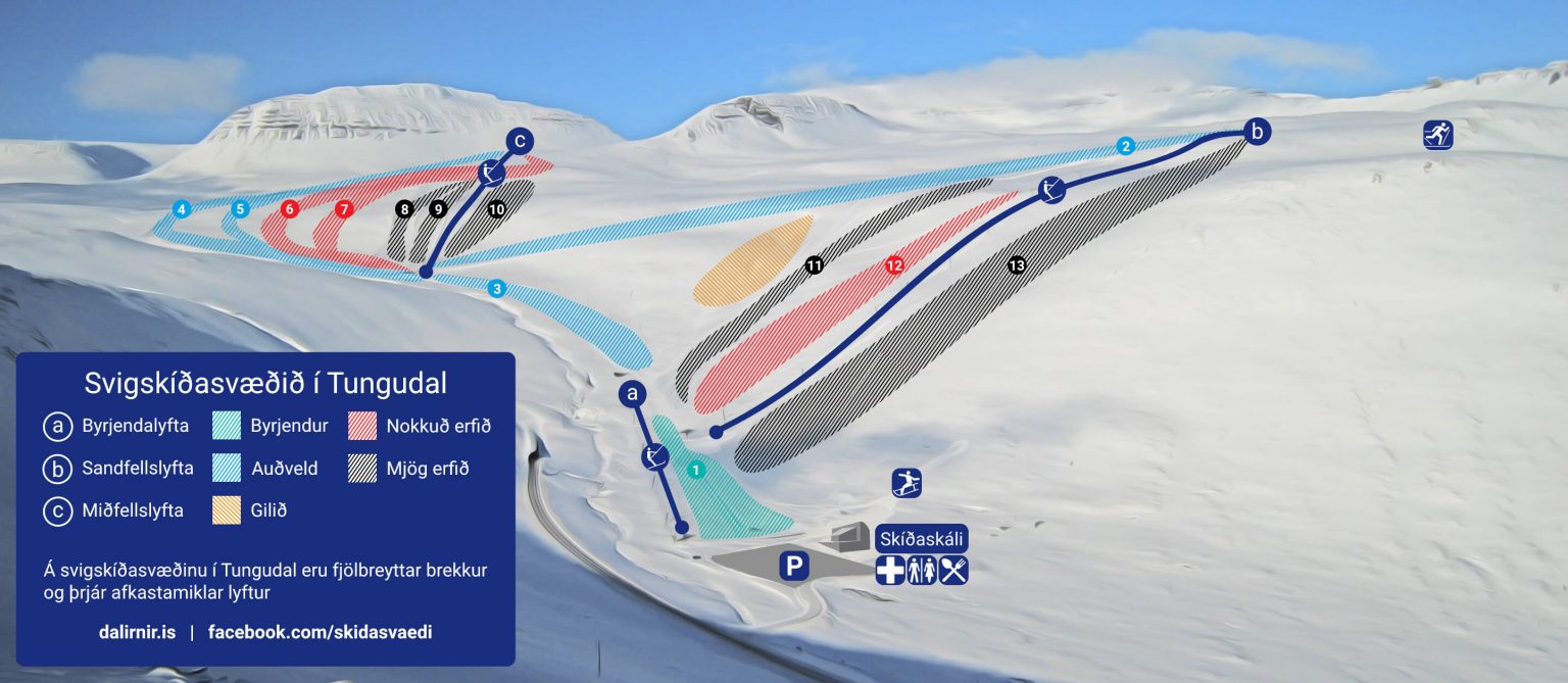 Skigebiet Isafjördur
